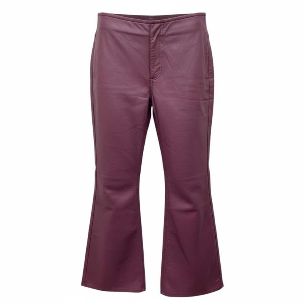 Free People purple Flared Leather Pants size 29